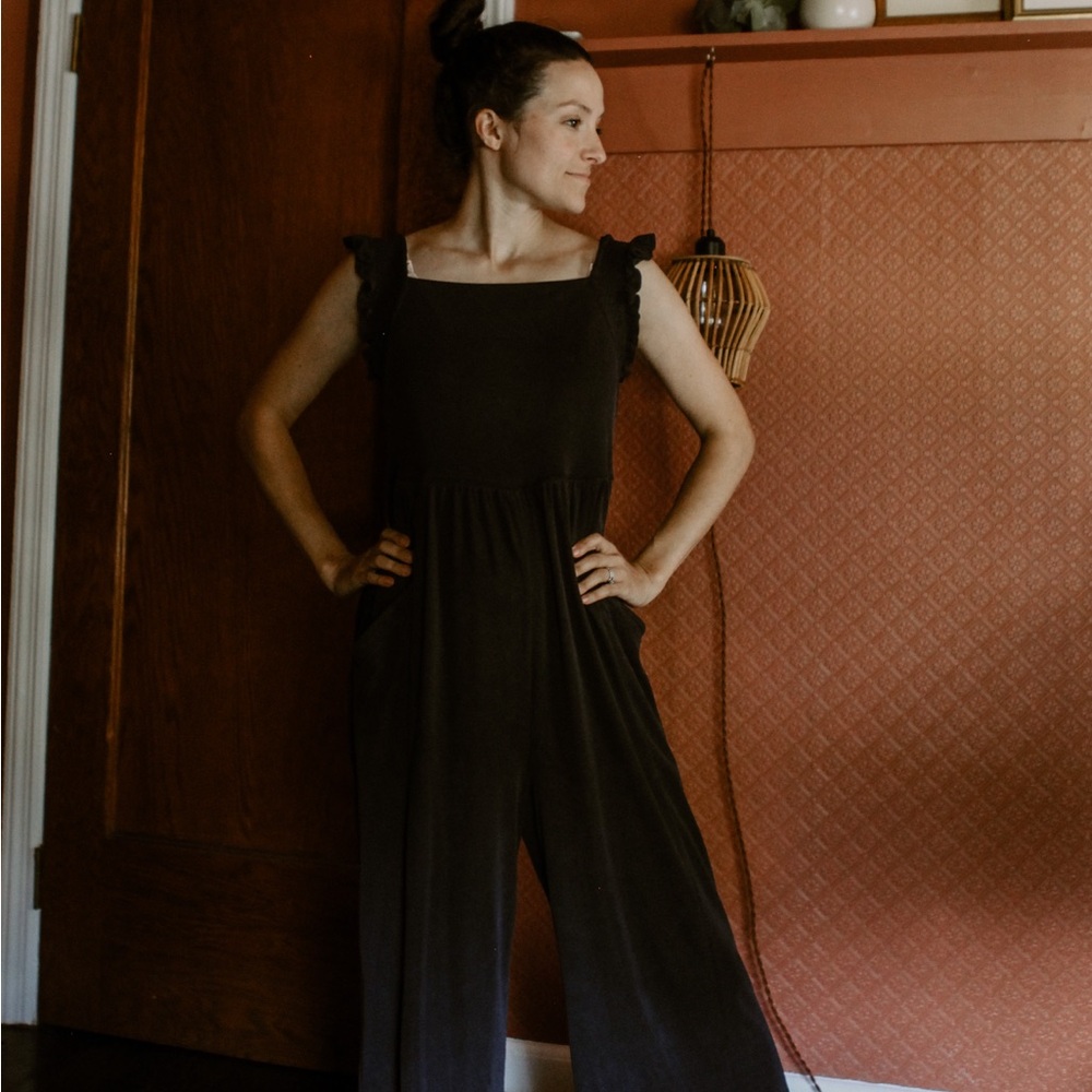 Anthropologie Ribbed Cozy Jumpsuit